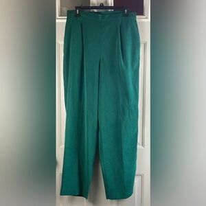 Leslie Fay green/ Teal Trousers high rise NWT STRAIGHT LEG